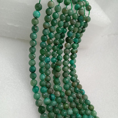 Mint mix green High Quality agate Round Beads 6mm 1 string(60pcs