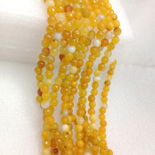 Mix yellow High Quality agate Round Beads 6mm 1 string(60pcs