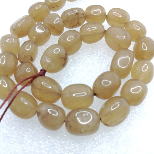 Brown High quality tumble stone beads 1 string(8x11mm)