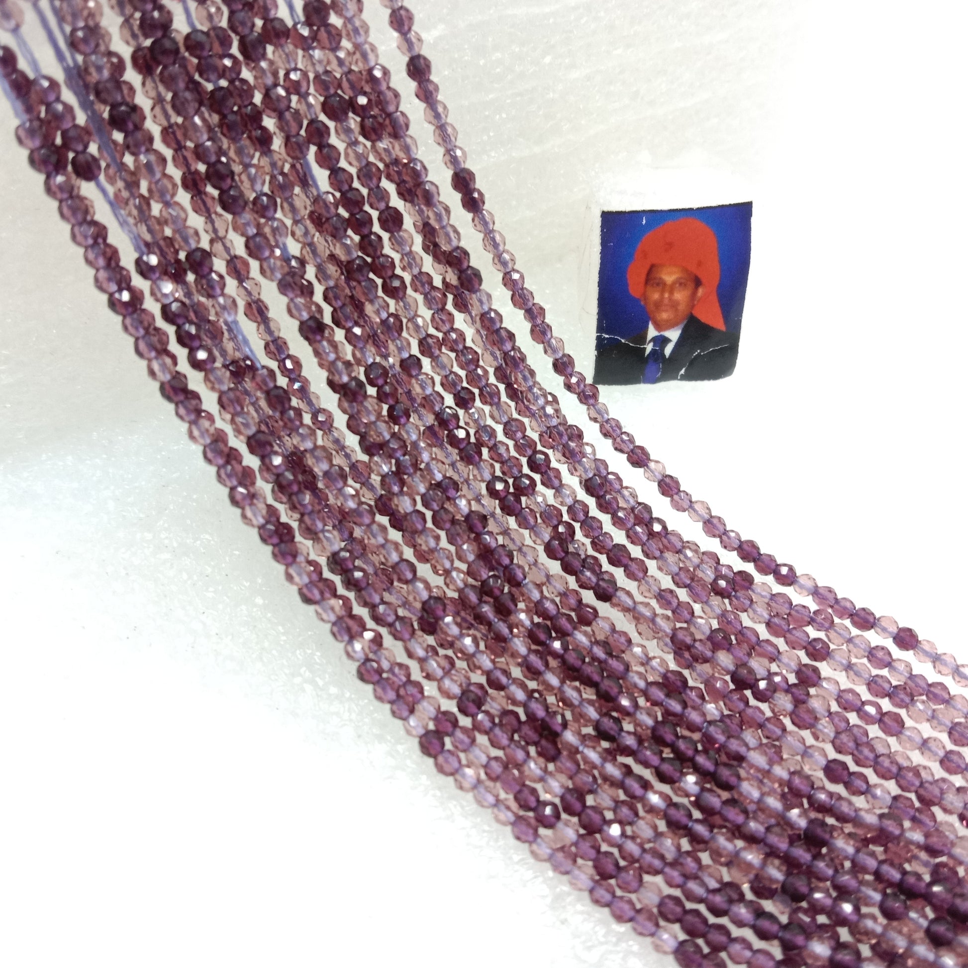 high quality purple shade hydro beads 2mm string – Suncity Beads