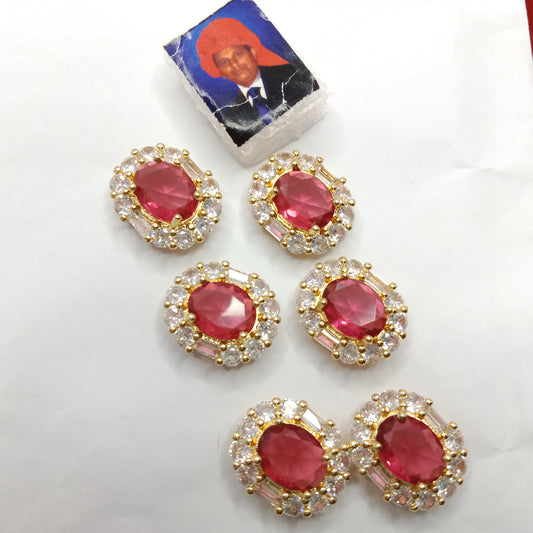 Ruby (6pcs) high quality AD connectors  16mm(1 inches)