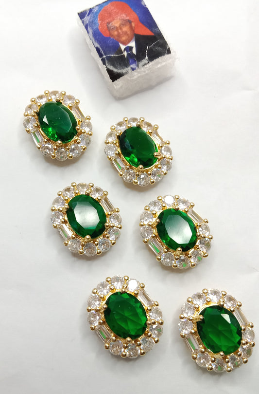 Green (6pcs) high quality AD connectors 16mm(1 inches)