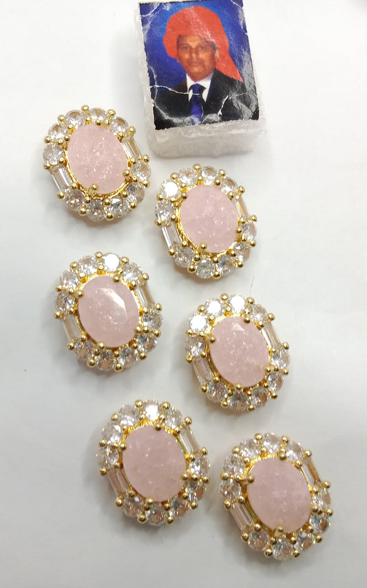 Light pink (6pcs) high quality AD connectors 16mm(1 cm)