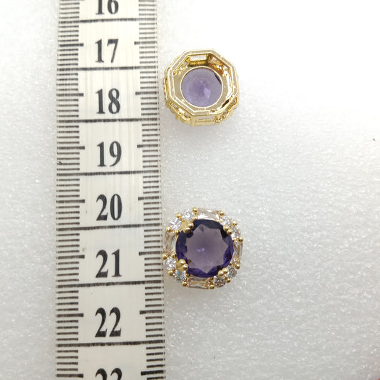 Amethyst (6pcs) high quality AD connectors 15mm(1cm )
