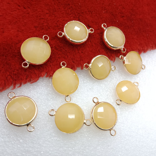 Yellow (10pcs) high quality fancy jewellery connectors 18mm(2cm )