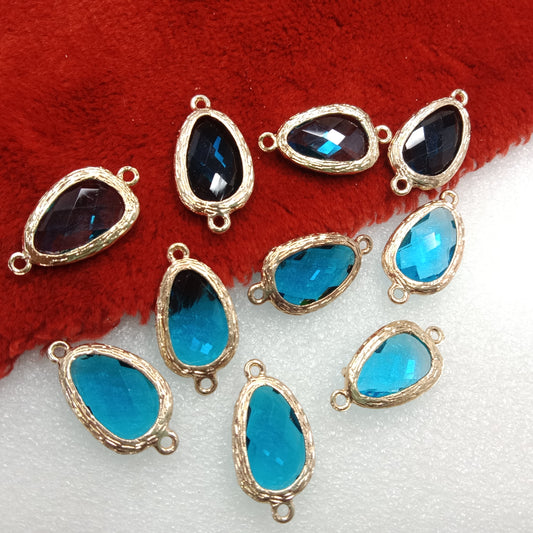 Light blue(10pcs) high quality fancy jewellery connectors 26mm(2cm )