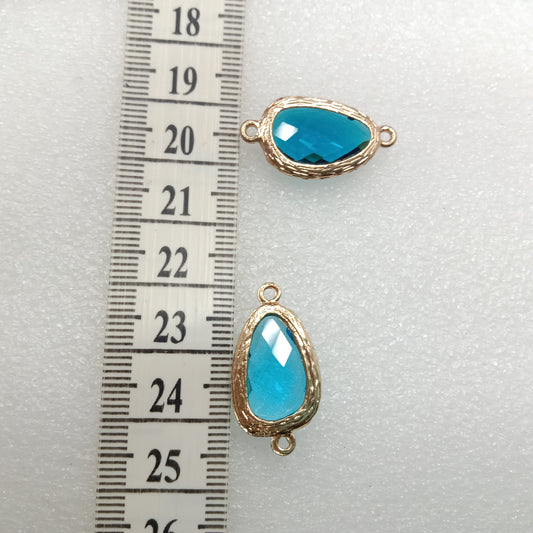 Light blue(10pcs) high quality fancy jewellery connectors 26mm(2cm )