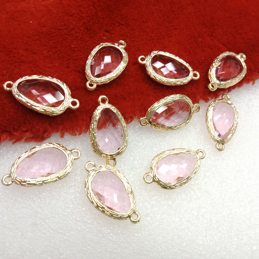 Light pink (10pcs) high quality fancy jewellery connectors 26mm(2cm )