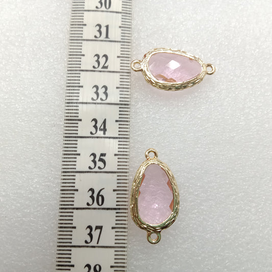 Light pink (10pcs) high quality fancy jewellery connectors 26mm(2cm )