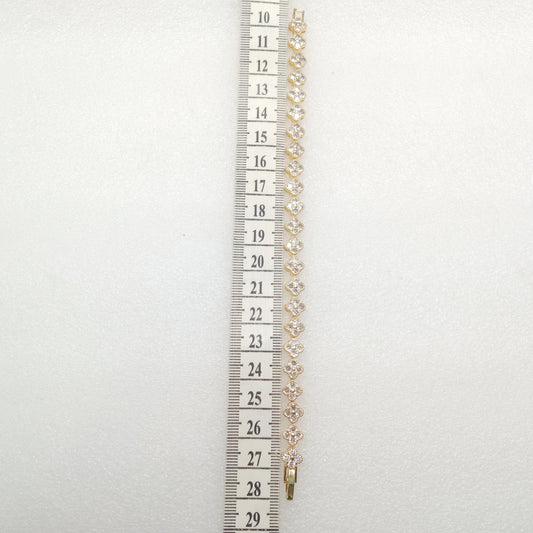 White stone  (1pcs) high quality AD bracelet (6 inches)