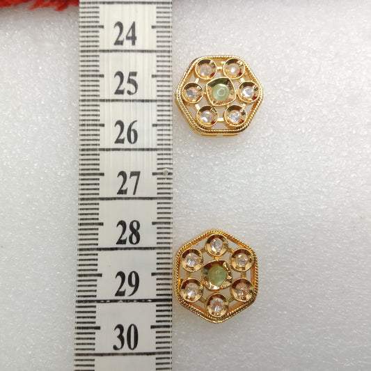 Mint(6pcs) high quality kundan connectors 18mm(2cm)