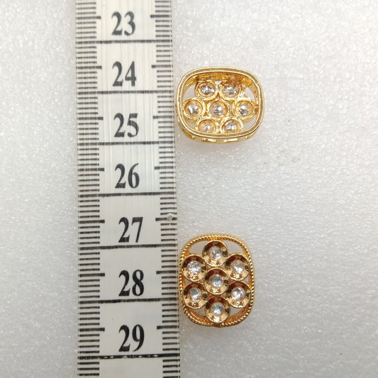 White(6pcs) high quality kundan connectors 18mm(2cm)