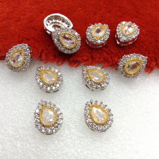 White drop shape (10pcs) high quality AD connectors (14mm)(2cm)