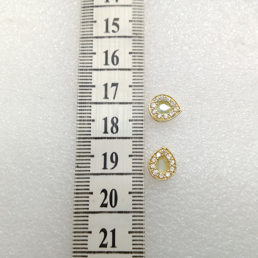 Mint drop shape (10pcs) high quality AD connectors (11mm)(2cm)