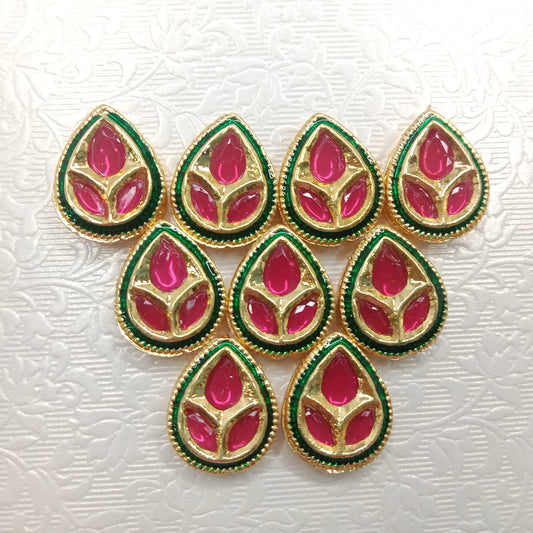 Meenakari kundan connectors  20pcs