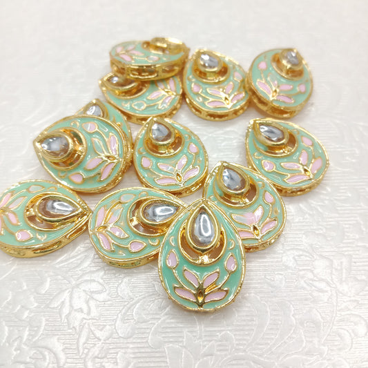 Rakhi kundan connectors (20pcs)