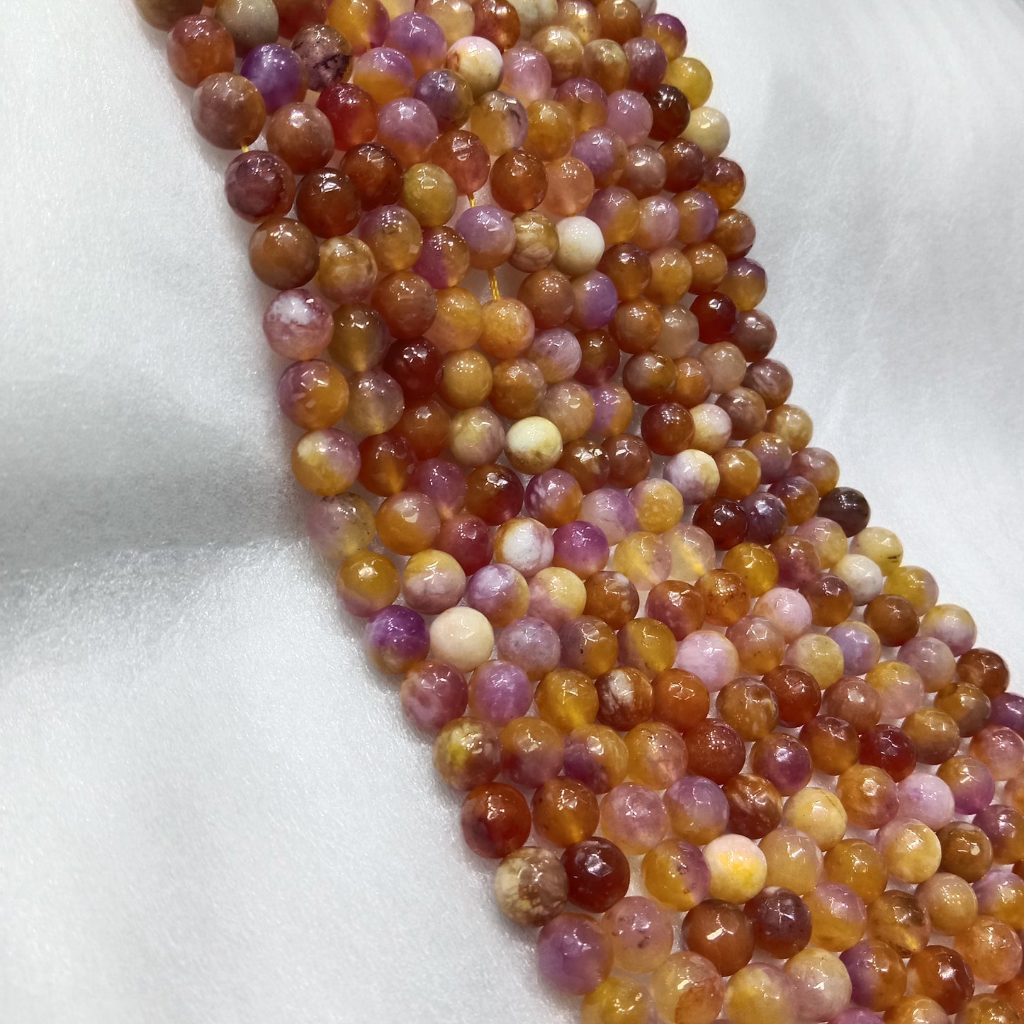 Orange texture agate beads(8mm)