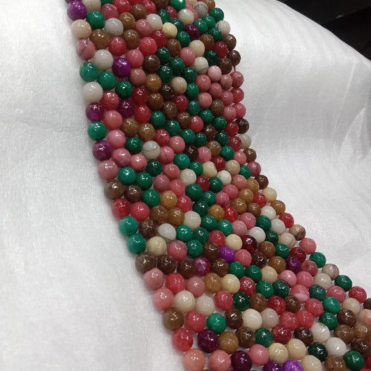 Multi texture agate beads (8mm)