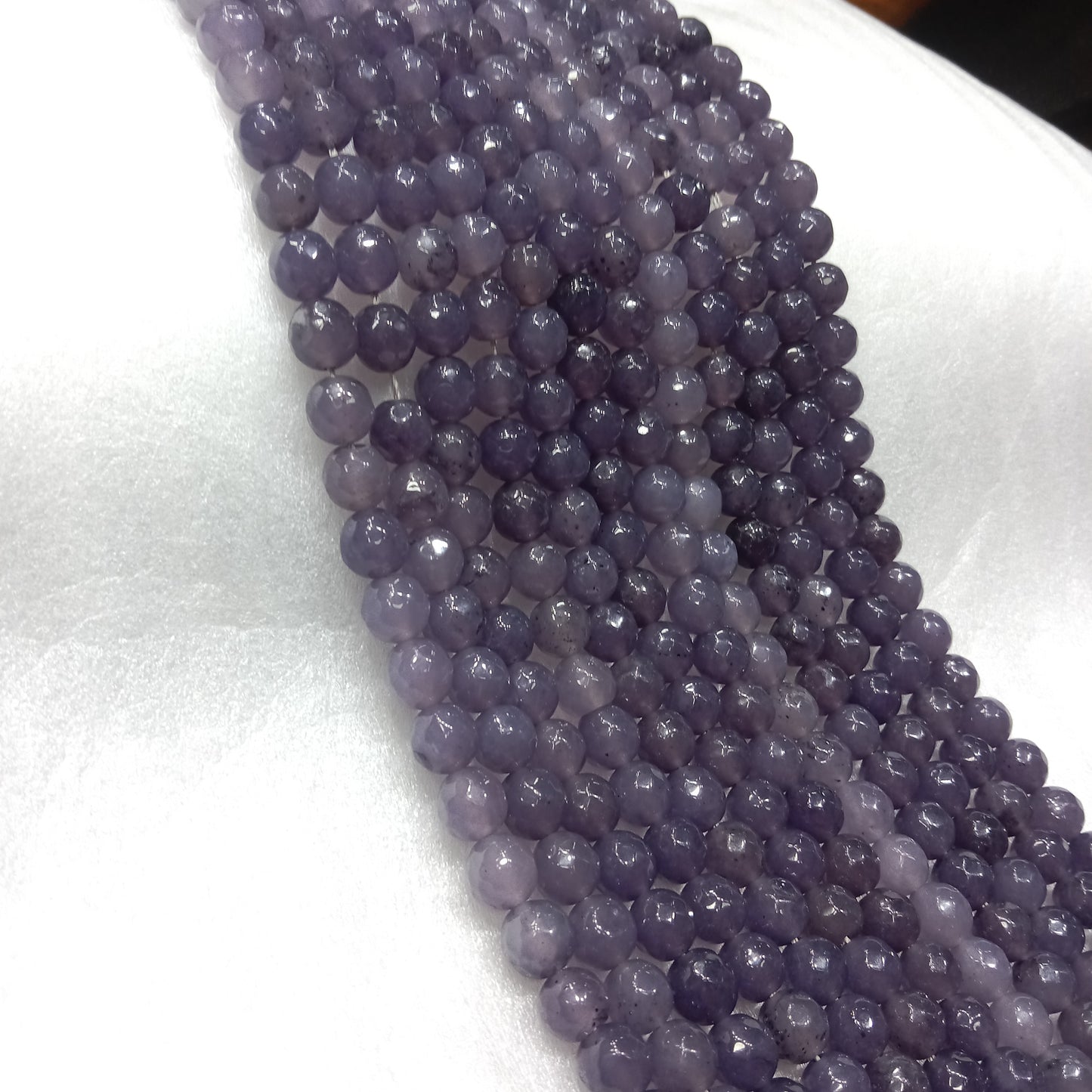 Purple texture agate beads(8mm)