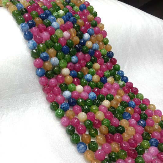 Multi texture agate beads