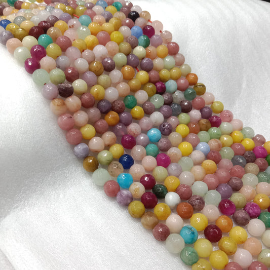 Multi texture agate beads (8mm)