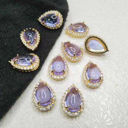 AD stones connectors for nath making 10 piece