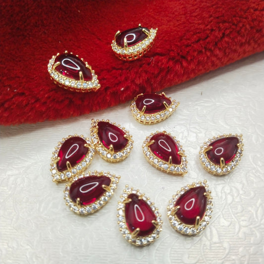 AD stones connectors for nath making 10 piece