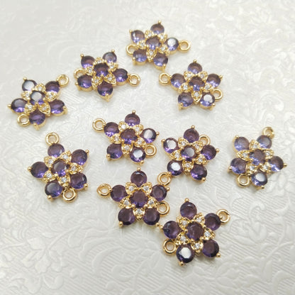 AD stones connectors for nath making 10 pieces