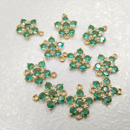 AD stones connectors for nath making 10 pieces