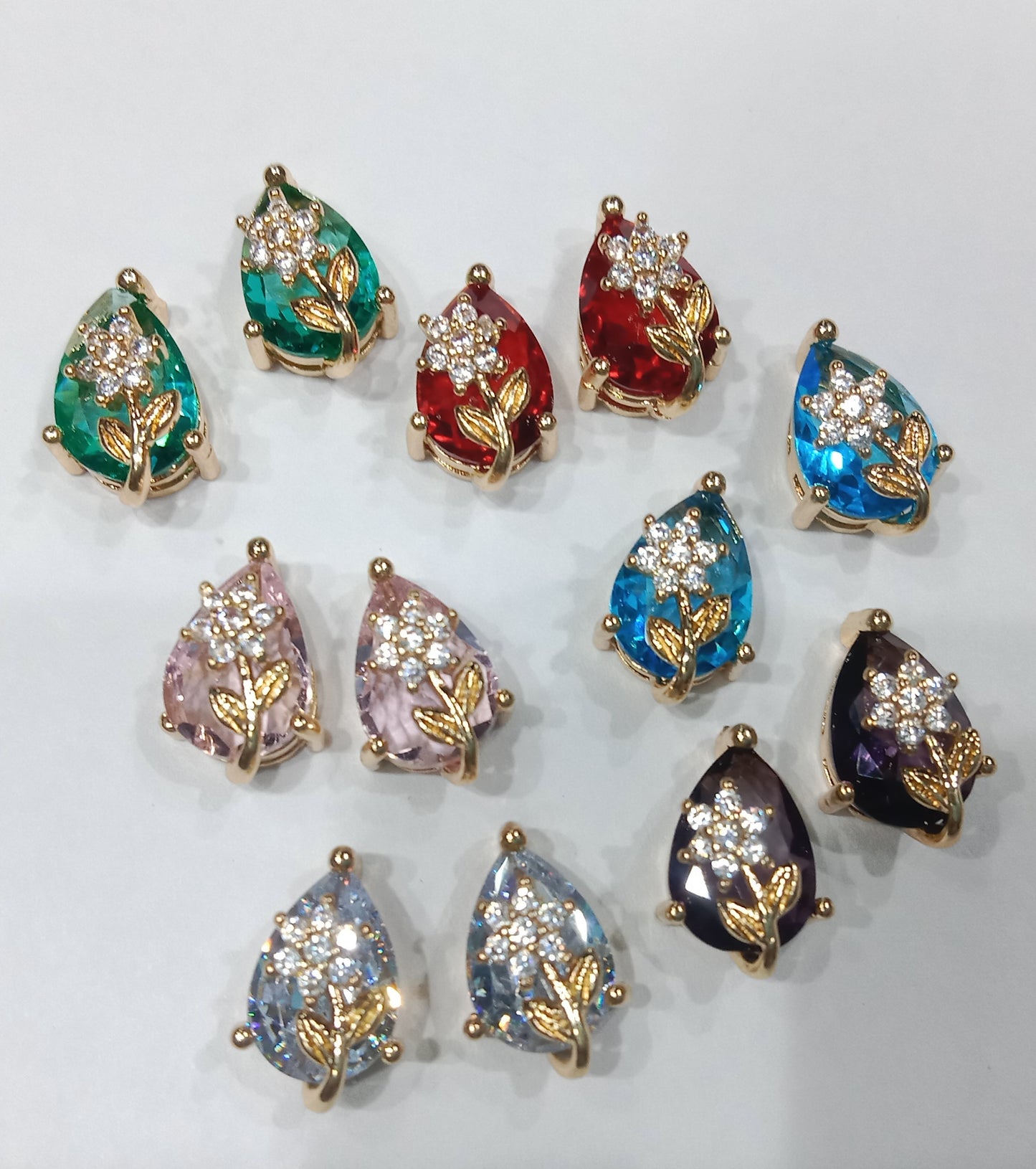 AD stones connectors for nath making 10 pieces