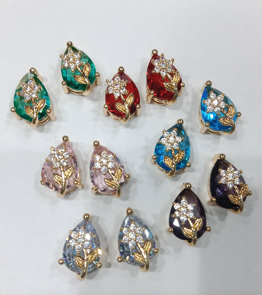 AD stones connectors for nath making 10 pieces