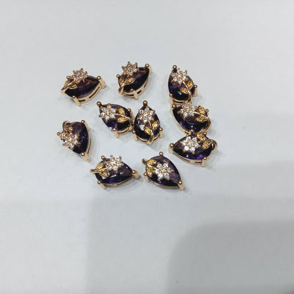 AD stones connectors for nath making 10 pieces