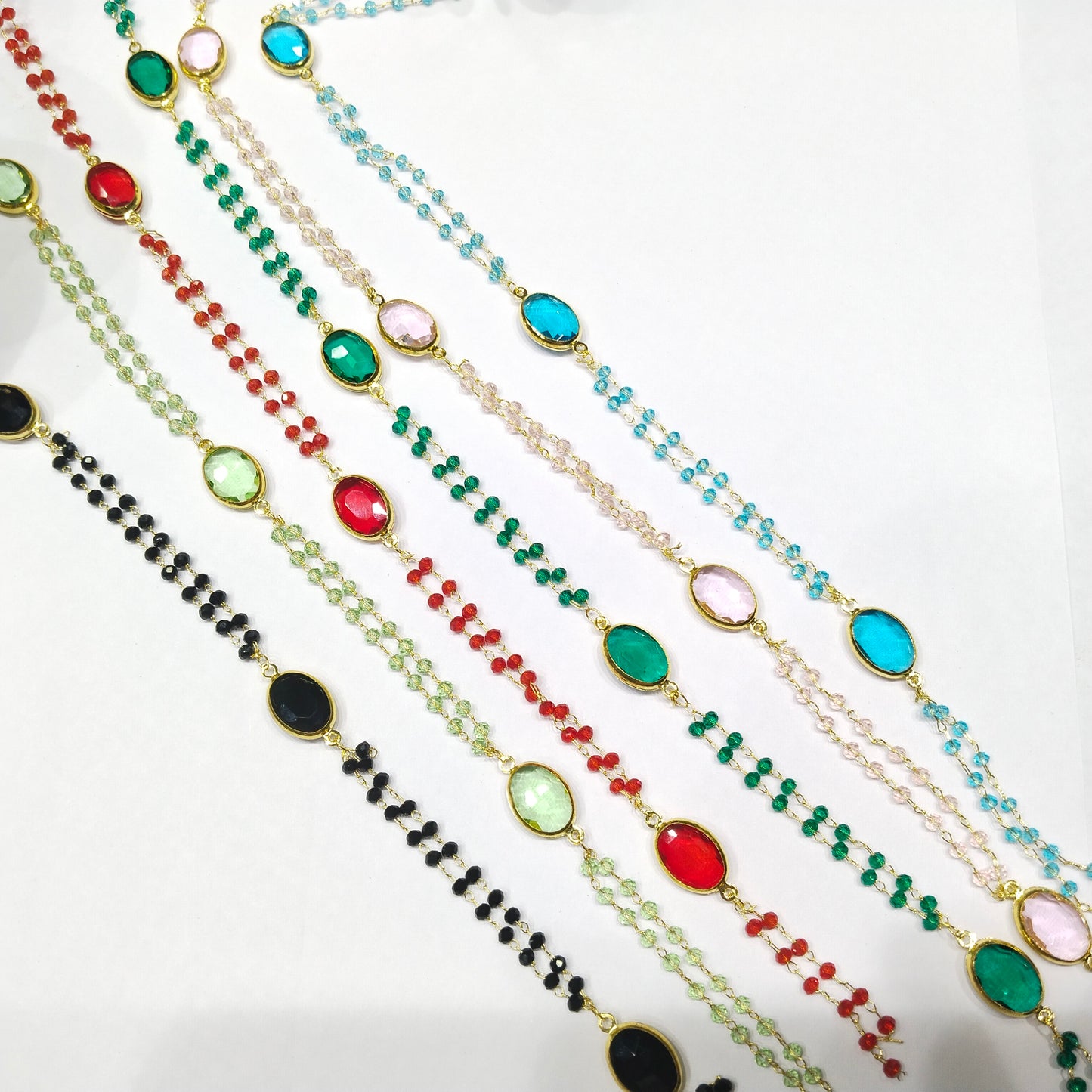 Crystal Beads Chain 1 mtr