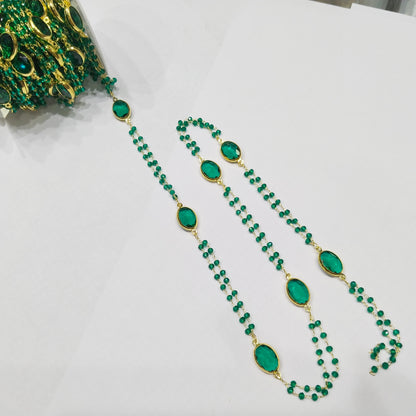 Crystal Beads Chain 1 mtr