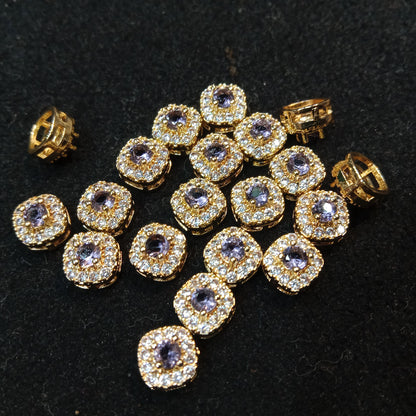 AD stones connectors for nath making 10 pieces