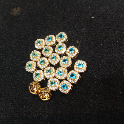 AD stones connectors for nath making 10 pieces