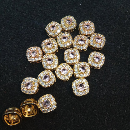 AD stones connectors for nath making 10 pieces