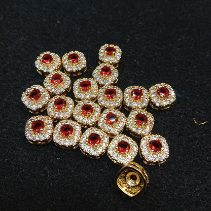 AD stones connectors for nath making 10 pieces