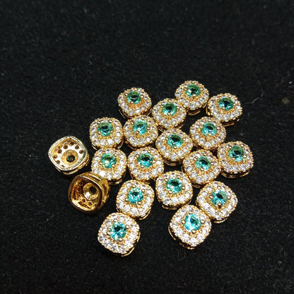 AD stones connectors for nath making 10 pieces