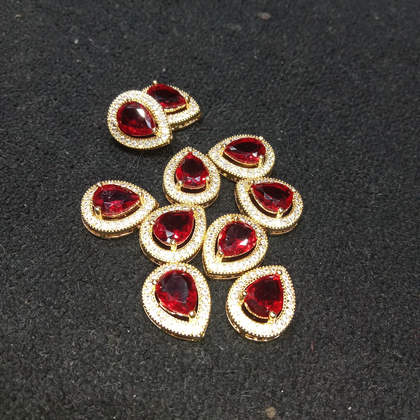 AD stones connectors for nath making 10 pieces