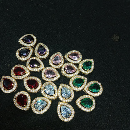 AD stones connectors for nath making 10 pieces