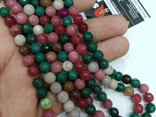 Multi Colour 8mm Agate Beads 1string