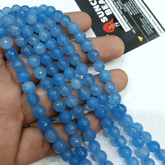 Blue Colur 8mm Agate beads 1stirng
