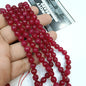 Red 8mm agate beads 1string