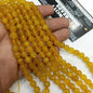 Yellow 8mm agate beads 1string