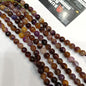Shaded amethyst 8mm agate beads 1string
