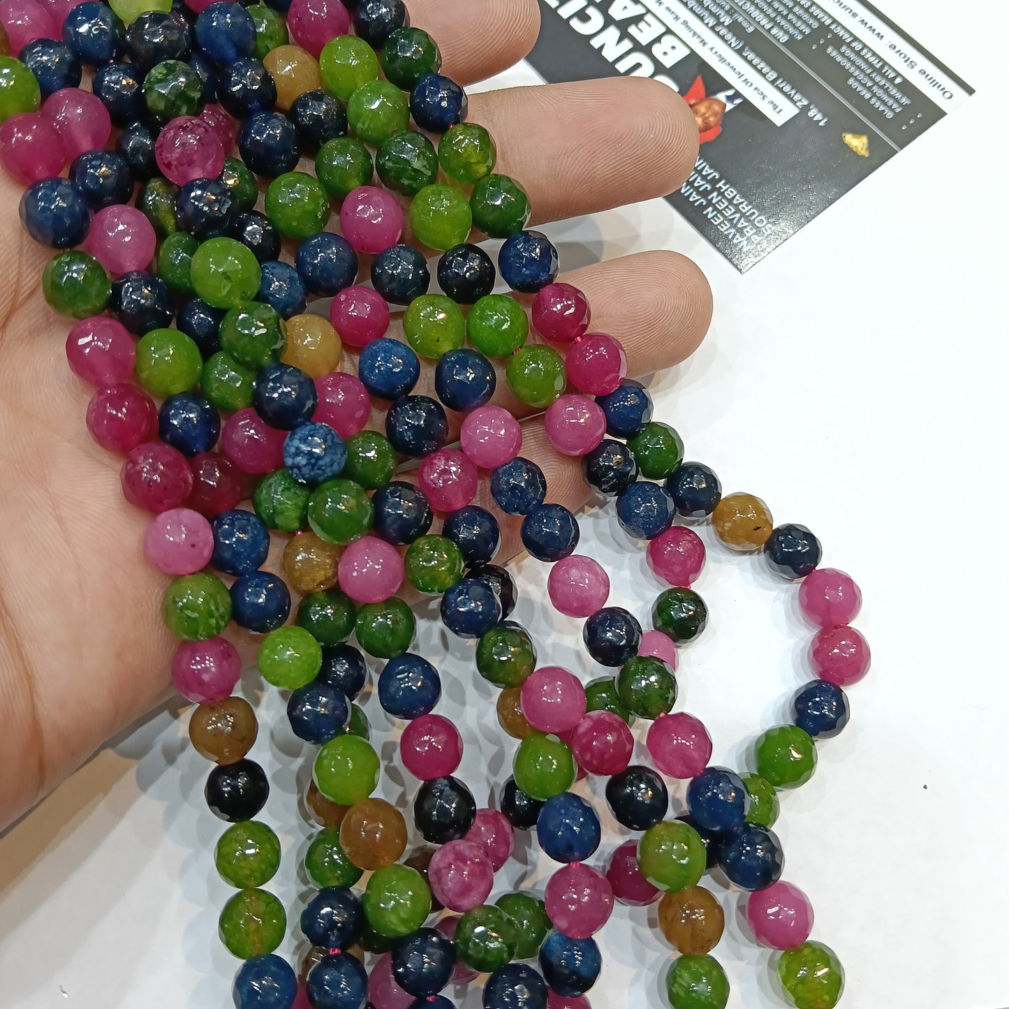 Dark Shades For Multi 8mm agate beads 1string