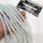 White 8mm agate beads 1string