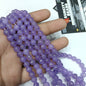 Light purple 8mm agate beads 1string