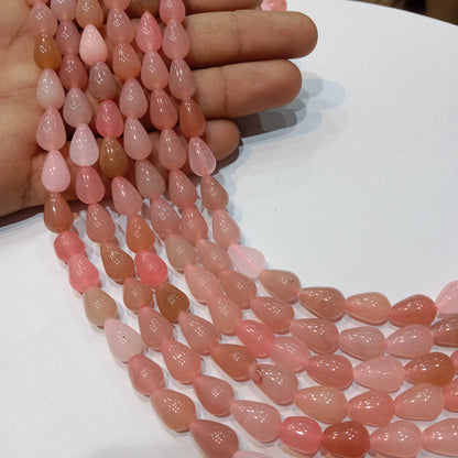 Grade A Agate Teardrop Beads for Jewelry Making 1 String (35pcs)